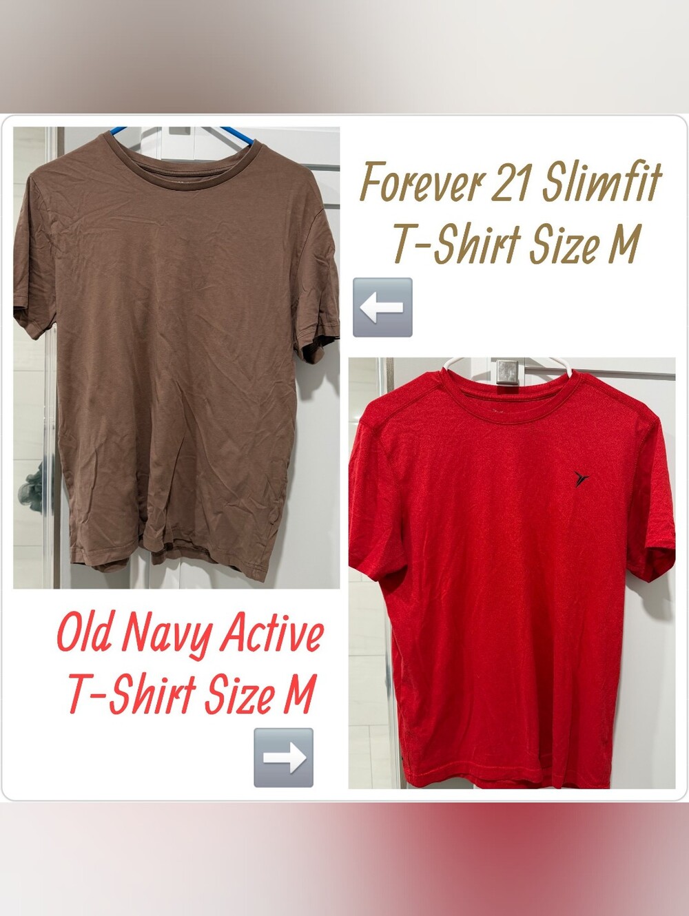 Men's Forever 21 & Old Navy T-Shirt Bundle, Size Medium